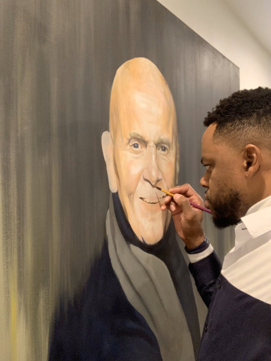 chessartworld's tweet photo. Second layer completed. Starting details #icons #HarryBelafonte #OilPainting #OilOnCanvas #TylerPerryStudios @harrybelafonte https://t.co/7dw4TIwBHP