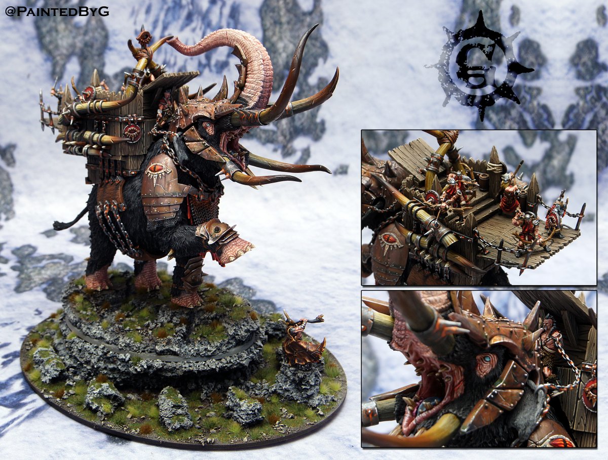 PaintedByG's tweet photo. Maatmäg, Gigantic Mammox
Chaos War Mammoth

Model by Mierce Miniatures

#Warmongers #MierceMiniatures #Chaos #Warmammoth #SlavesToDarkness https://t.co/bxumr4eEcX