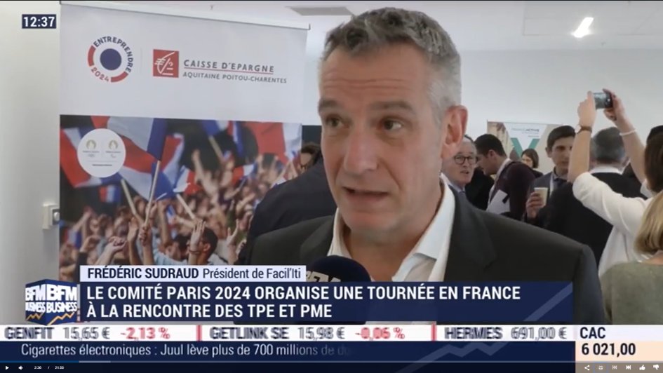 FACIL_iti's tweet photo. 🔴[News] Frédéric @sudraud interrogé sur @bfmbusiness à propos de @Paris2024 :
▶️https://t.co/u7EQg2PNPk - passage à 2min06 sec
#Paris2024 #inclusion #numerique https://t.co/Q5zPjGMspV