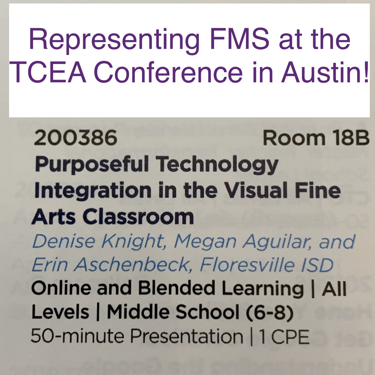 ArtfulMega's tweet photo. #TCEA2020 #presentlikeaboss #technologyandthearts #artatFMS https://t.co/3LeEjfSpD5