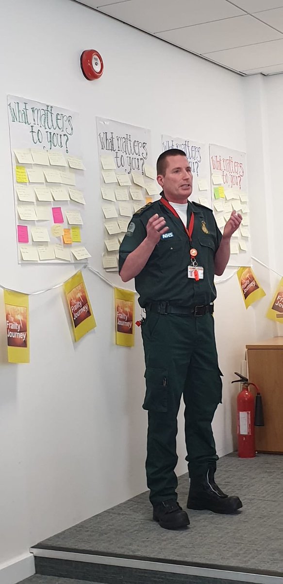 EsthFrailty's tweet photo. First responders - frailty matters and is everyone’s business. @epsom_sthelier https://t.co/5xh7nKmCll
