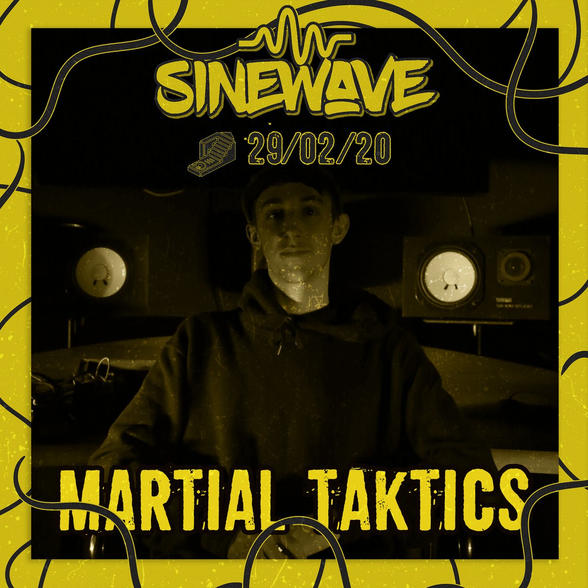SineWaveHUD's tweet photo. Two weeks before he joins Sine Wave's Saiyan and the Bass Militia Records crew for a number of shows in the USA... The London based badman Martial Taktics will be closing down our show on Feb 29th!

Get ready for a journey into rave and grab a ticket from the link in our bio! https://t.co/KyBtre8QPP