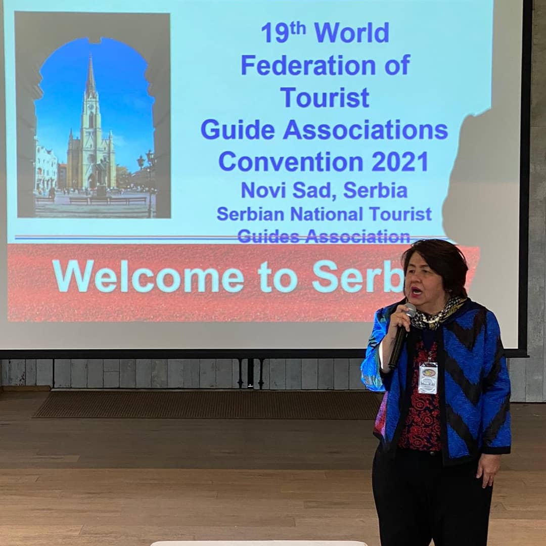 WFTGAofficial's tweet photo. We are grateful for being given the opportunity to present to the participants at the NFTGA-USA conference. Maricar #globalbrandambassador & Holly #arearepresentative presenting on WFTGA & upcoming Convention ππ£π #wftga2021
#TouristGuides https://t.co/xBVX5OzLCP