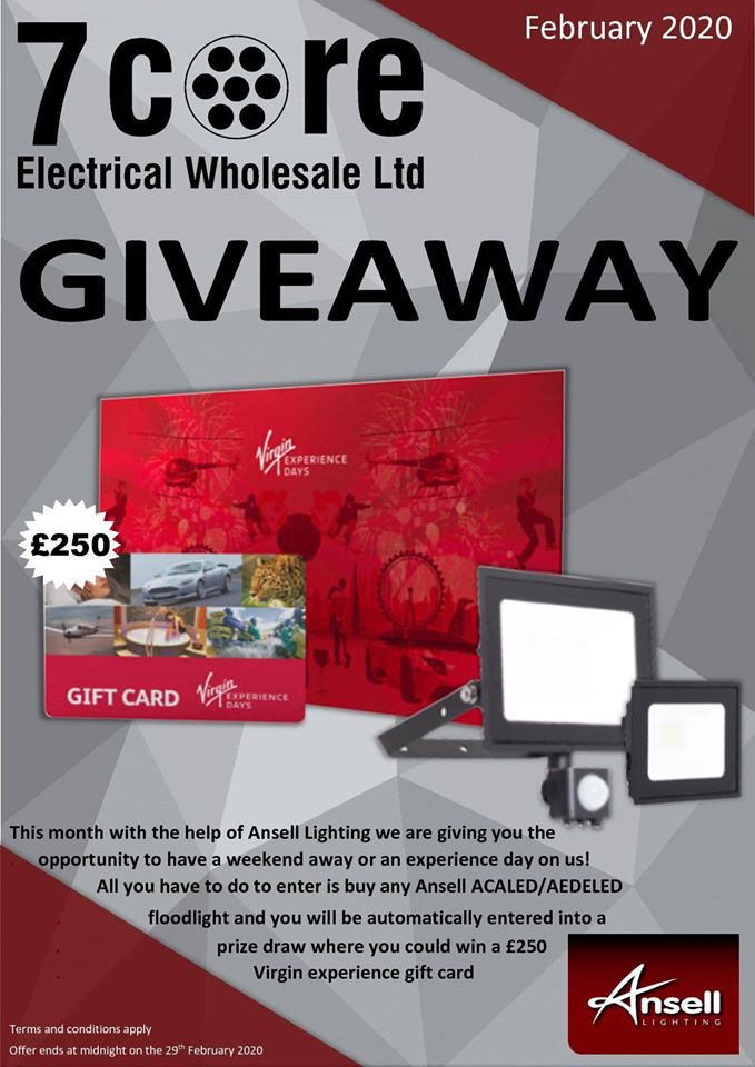 7CORE_STNEOTS's tweet photo. 🎉 OUR BEST GIVEAWAY TO DATE 🎉
This month with the help of @anselllighting we are giving you the opportunity to have a weekend away or an experience day on us!
#7Core #Electrical #Ansell #AwesomeAnsell #Giveaway https://t.co/NxUKDGvNaA