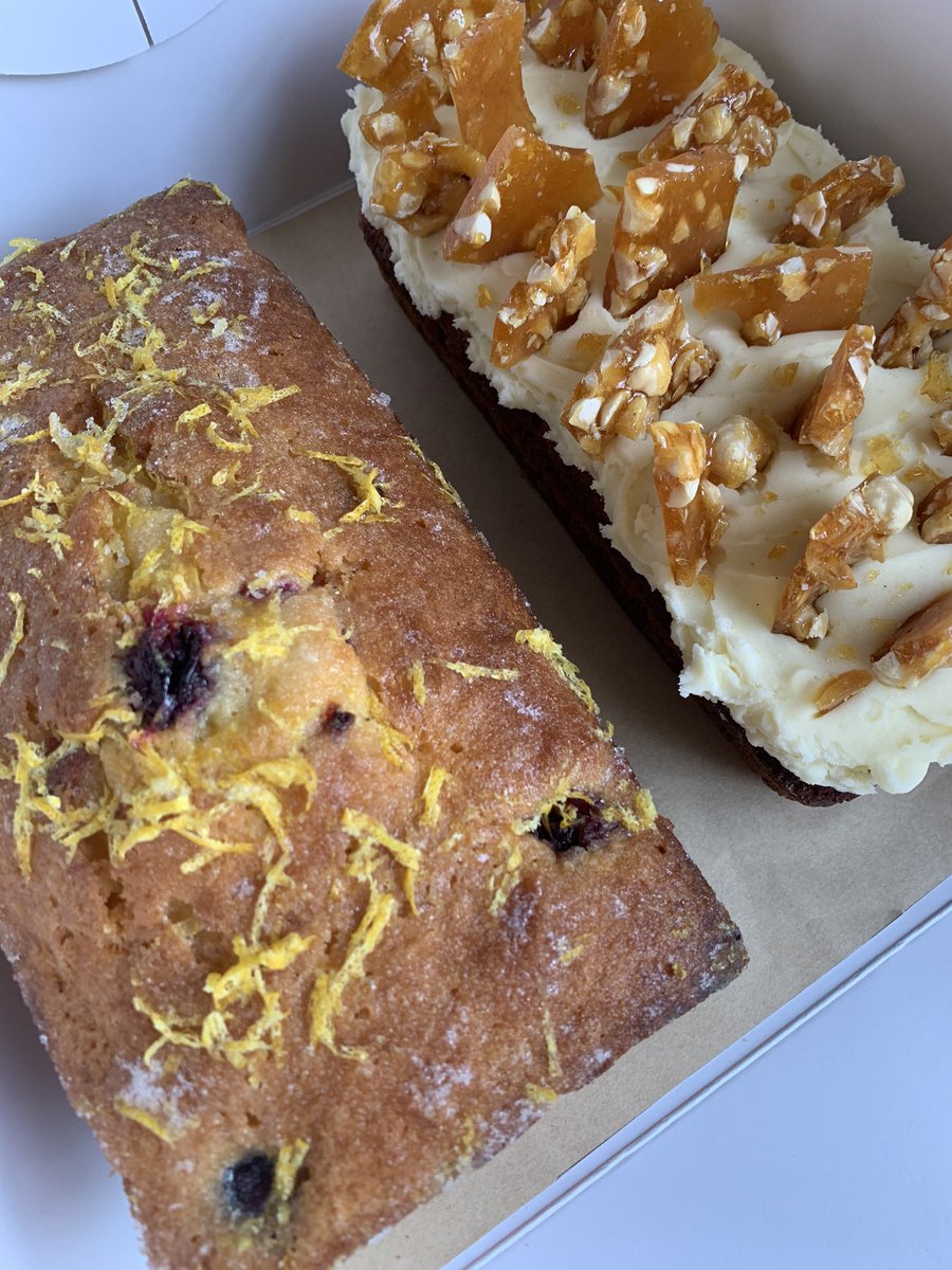 clemserrell's tweet image. A duo of loaf cakes ready for collection #batch22