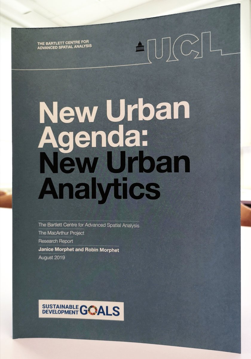 UCL CASA (@casaucl) on Twitter photo New Urban Agenda: New Urban Analytics, a report prepared for <a href="/macfound/">MacArthur Foundation</a> by legendary CASA colleagues <a href="/RMorphet/">Robin Morphet</a>, <a href="/janicemorphet/">Janice Morphet</a> & <a href="/jmichaelbatty/">Michael Batty</a>, is now published. You can read it here: bit.ly/375RWEx
@BartlettUCL #Bartlett100 #CASA25 New Urban Agenda: New Urban Analytics, a report prepared for <a href="/macfound/">MacArthur Foundation</a> by legendary CASA colleagues <a href="/RMorphet/">Robin Morphet</a>, <a href="/janicemorphet/">Janice Morphet</a> & <a href="/jmichaelbatty/">Michael Batty</a>, is now published. You can read it here: bit.ly/375RWEx
@BartlettUCL #Bartlett100 #CASA25