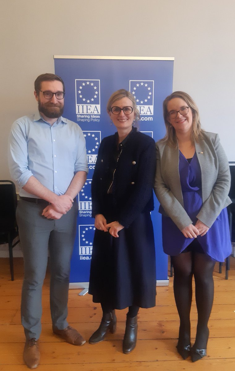 emireland's tweet photo. 🇪🇺Great to meet @PiaAhrenkilde Director-General of @EU_Commission DG #communications at @iiea during her visit to #Ireland🇮🇪 
🗣She spoke about #citizensdialogues ,the Conference on #futureofeurope &amp; importance of communicating #Europe effectively across #EU27 in the coming years https://t.co/rAmt5mfLaQ