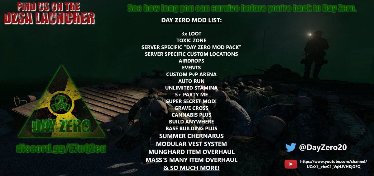 DayZero20's tweet photo. DAY ZERO - FRESH WIPE!

#dayzero #dayz #dayzpc #dayzstandalone #dayzmodded #dayzps4 #dayzxbox https://t.co/6q3Q83h2Kv