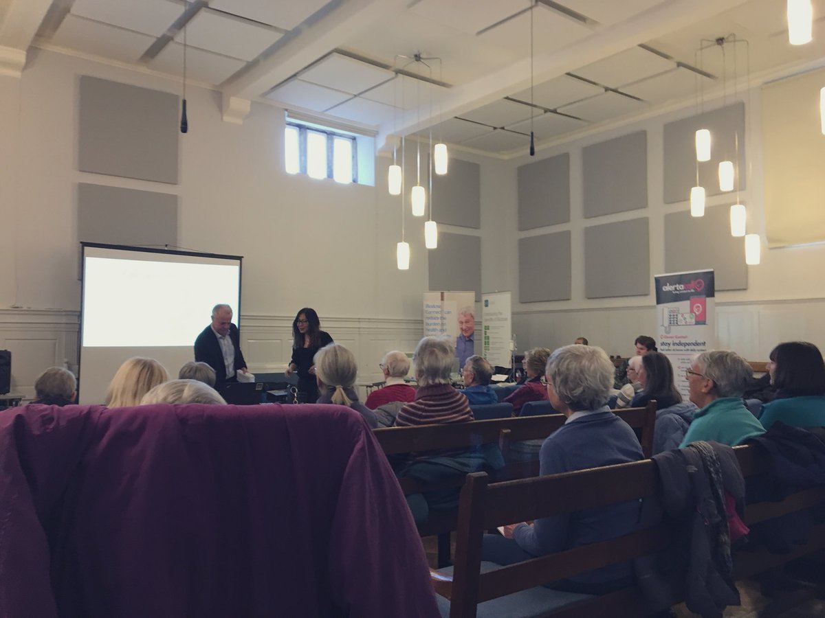 DavidDewhurst18's tweet photo. At Friends Meeting House Lancaster this afternoon with our 4th SME showcase, highlighting the amazing innovations coming into the NHS and into social care settings, giving attendees the opportunity to speak directly with the innovators. #haveyoursay #innovation https://t.co/4dhw6v4Da2