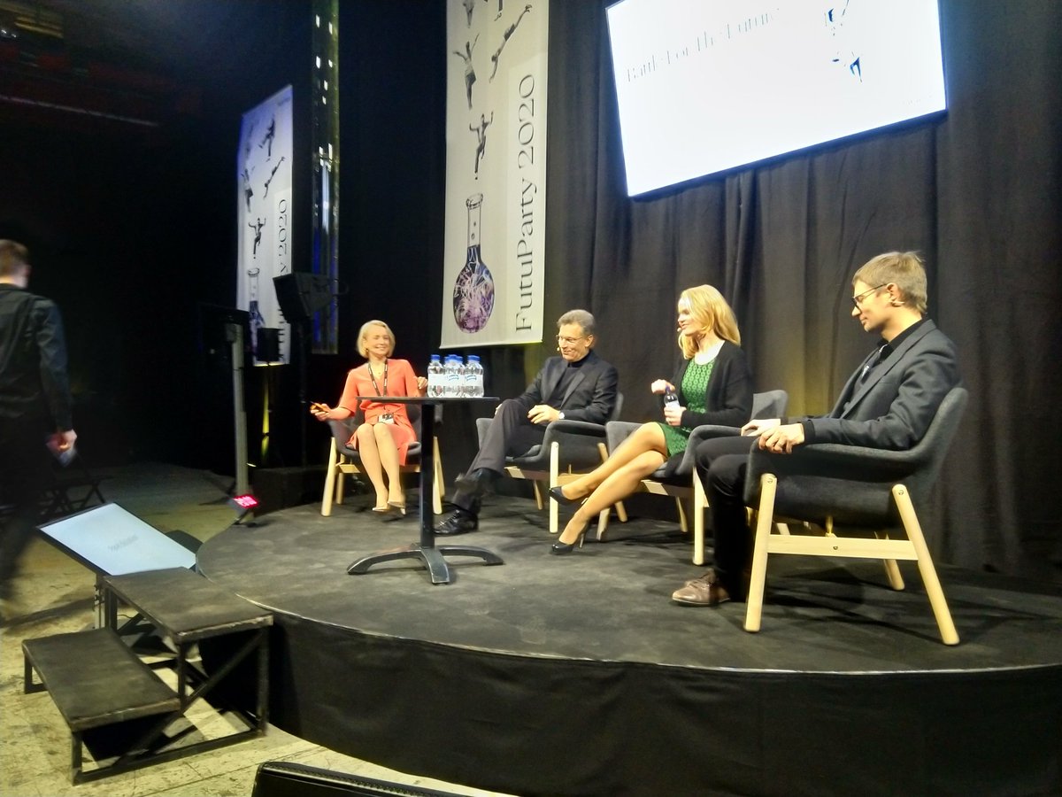 NRouhiainen's tweet photo. #panel IS not always as #FutuBFF boring, congratulations to @futurice 20 @BusinessFinland https://t.co/zhtOHp51rf