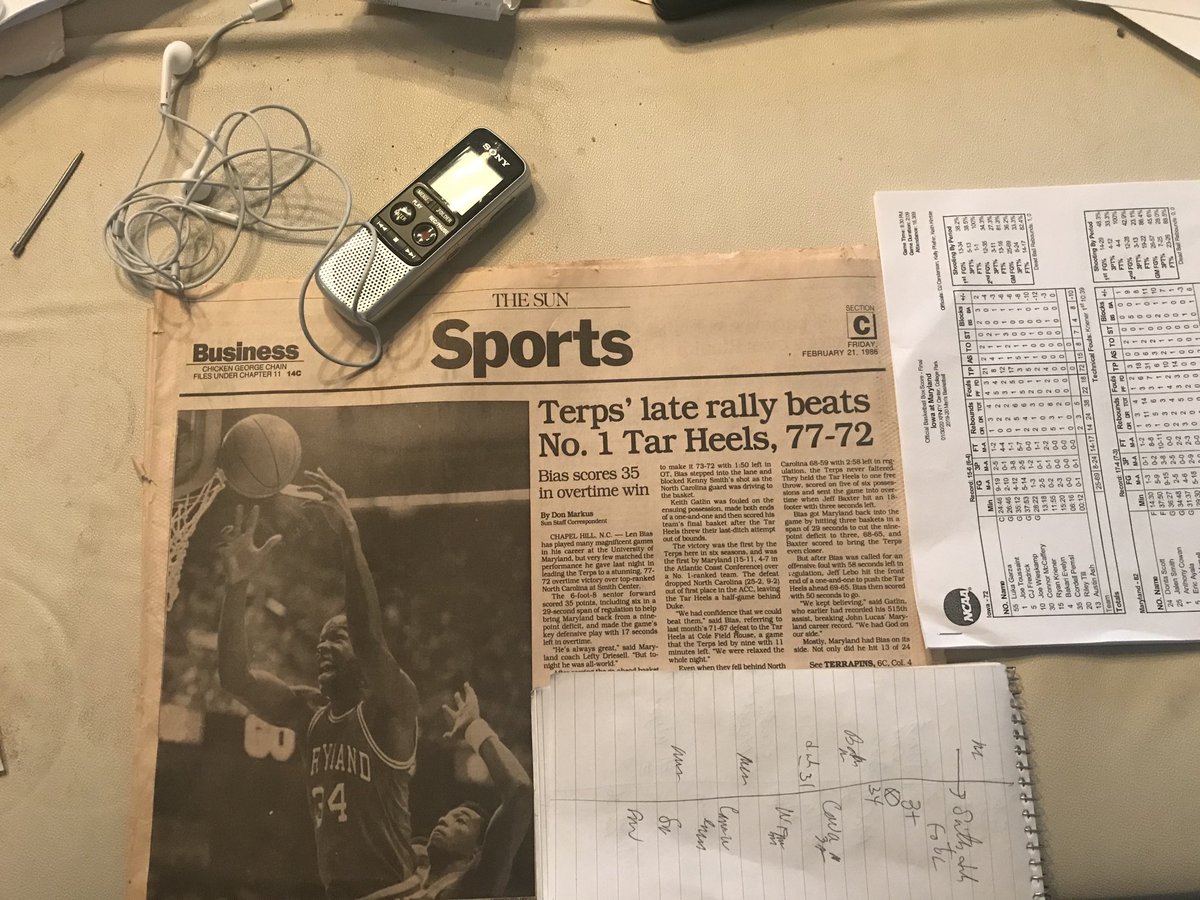 What began almost 35 years to the day has come to an end. Today marks my final day at the Baltimore Sun. I have taken a buyout. While it marks the end of a wonderful run at the Sun, I plan to continue my three careers of writing, teaching and playing basketball. Thanks to all.