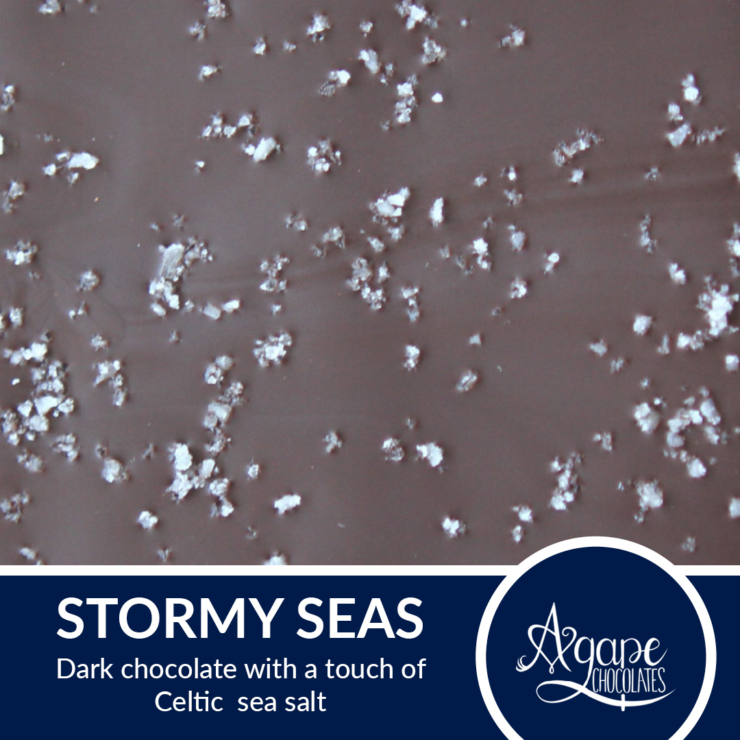AgapeChoc's tweet photo. Get ready to navigate this flavor combination! It’s salty, it’s sweet... It’s Stormy Seas! Try this chocolate bar out by placing an order at https://t.co/QHqeOeWHuX! #supportlocal #agapechocolates #chocolate #feedingamerica #saltysweet #giveback #dessert https://t.co/dQUh0WzBhu