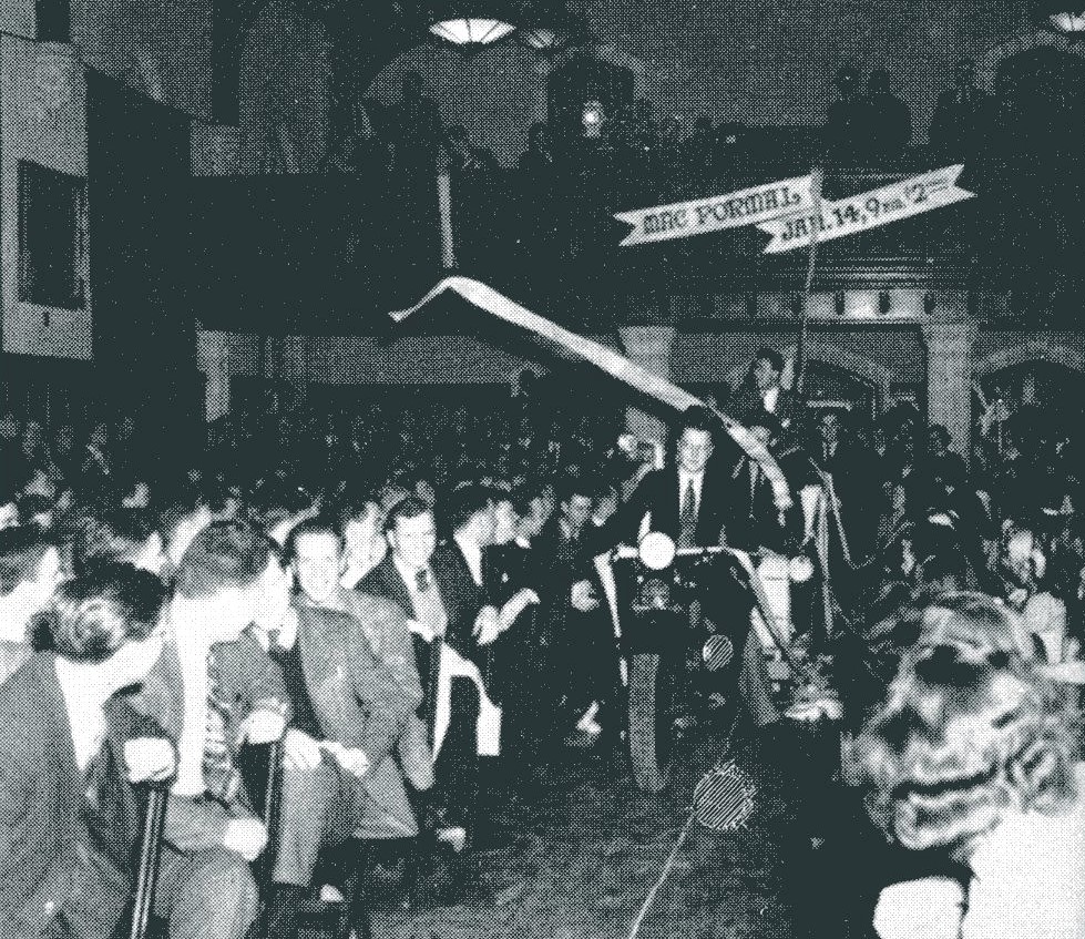 maclibraries's tweet photo. Nothing to see here.
Just some guys riding motorcycles in #ConvocationHall.
Images taken from the 1946 #MarmorYearbook.
#UniversityHall
@McMasterU
#FlashbackFriday https://t.co/AUZzncsuPo