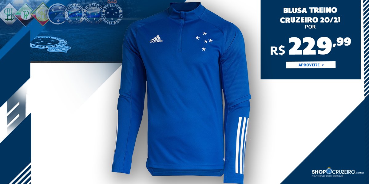 blusa de frio do cruzeiro adidas