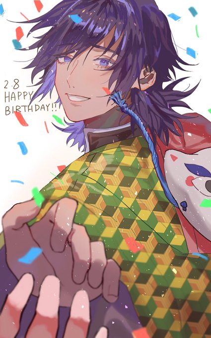 ヌカコソポワ🐡さんがTwitterに投稿した冨岡義勇(鬼滅の刃)のイラスト。