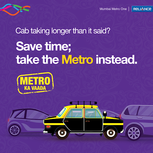 MumbaiMetro01's tweet photo. Why would you stay when your driver is 14 minutes away? Choose convenience with Mumbai Metro One. #TravelWithMetro #MetroKaVaada #MumbaiMetroOne https://t.co/pFeNwkJnd8