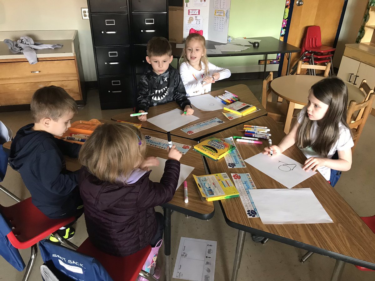 MrsEwingJBW's tweet photo. We read a story about monsters. Now we’re creating our own monsters and writing about them. We’re making the best of our no power day! https://t.co/jK6hvSbLSd