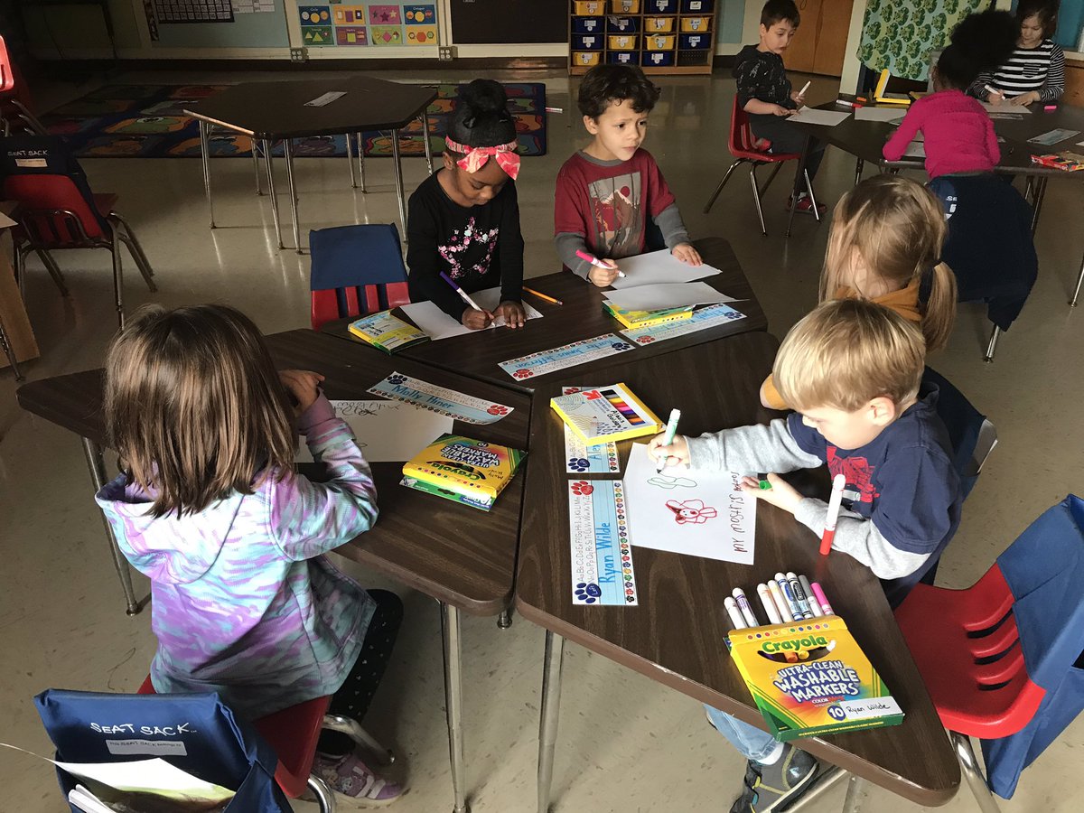 MrsEwingJBW's tweet photo. We read a story about monsters. Now we’re creating our own monsters and writing about them. We’re making the best of our no power day! https://t.co/jK6hvSbLSd