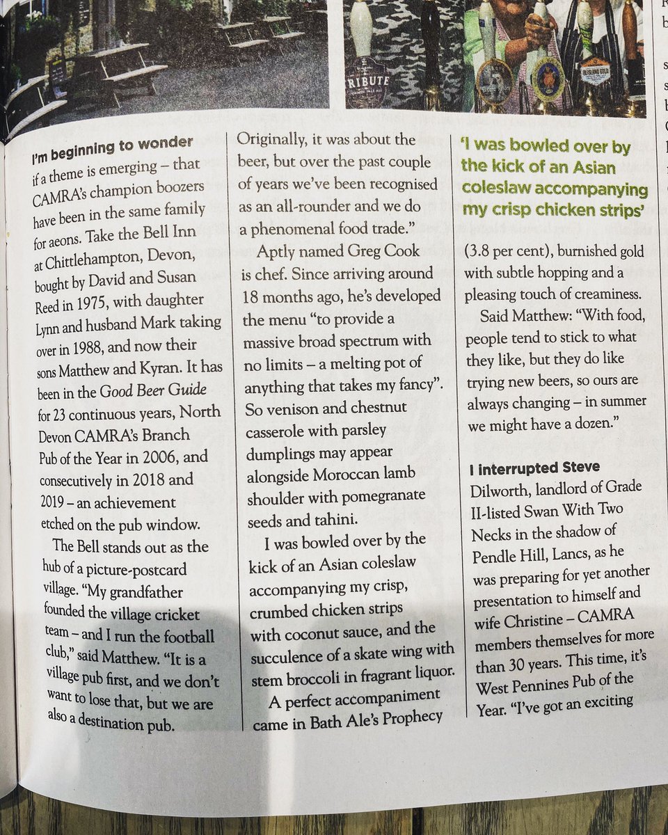 We are super happy to be featured in <a href="/CAMRA_Official/">CAMRA</a> magazine for spring 2020 🤩🥳. 

#thebell #thebellinnchitt