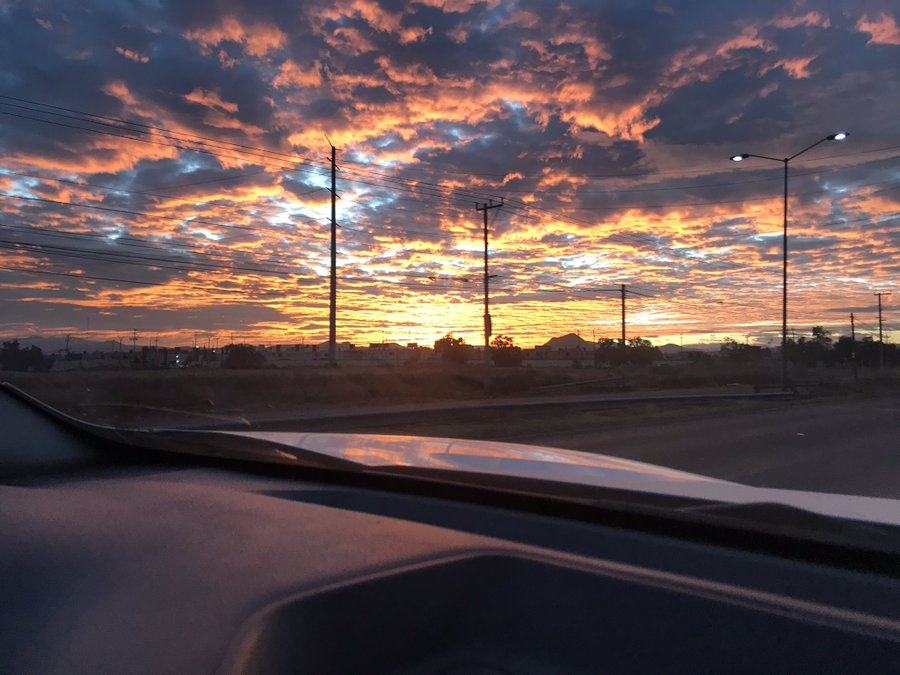 Otro amanecer hermoso en la capital hidalguense