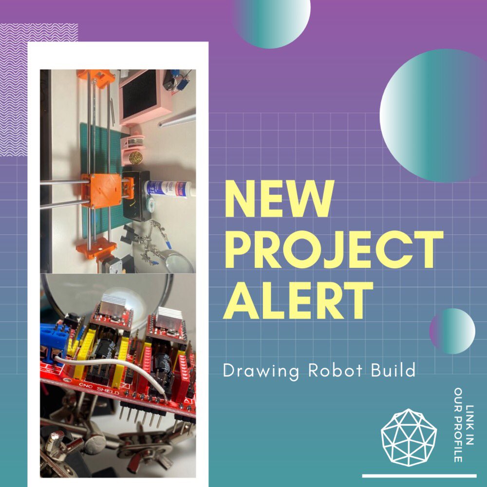 #newprojectalert Check out this project and follow the journey of <a href="/ronicantor/">Roni</a> building a robot that can draw! #3dprinting #mechatronics