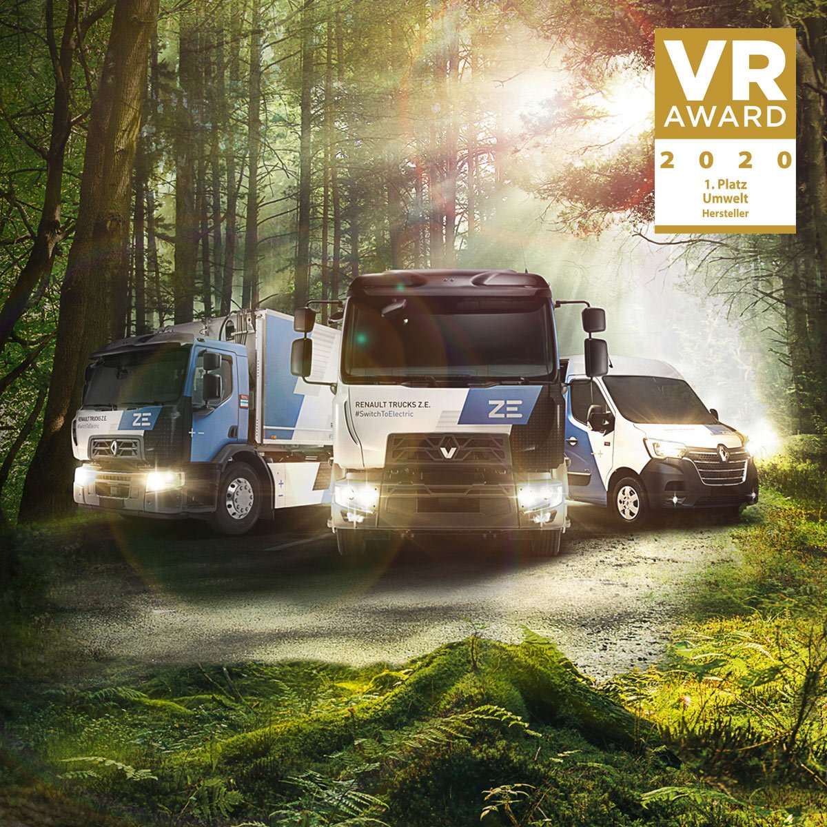 RenaultTrucksCo's tweet photo. Renault Trucks fully electric Z.E. range receives environmental award π
The fully electric vehicle portfolio of Renault Trucks won the "Environmental care - Manufacturer" award from German trade magazine press @vr_online.
#GenerationZE #ElectricTrucks #Award https://t.co/zuvv8VVp46