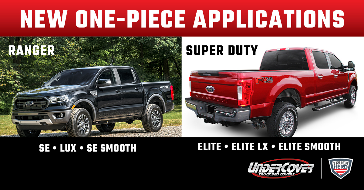 ►New Product Alert◄ Undercover releases one-piece bed covers for Ford Super Duty &amp; Ranger. Now taking pre-orders for @UnderCoverInfo  Elite, Elite LX, &amp; Elite Smooth bed covers for the Ford SD. Plus, ES, LUX, &amp; SE Smooth bed covers for the Ford Ranger. #bedcover #truckbedcover