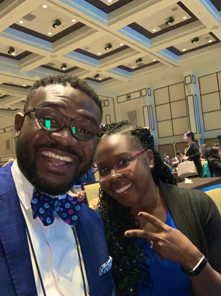 Undoubtedly the best part of #ASC2020 for me, was re-connecting with the AMAZING @Gifty_Kwakye_MD whom I first met at @mercansy’s family home in Baltimore, circa 2011. As you can see, she spoke some blessings over my life!THANKFUL for her! @UMichSurgery is SO LUCKY to have her!❤️