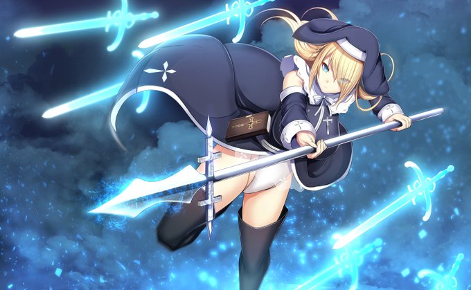 聖なる槍術士。制作中のオリジナルCG集戦姫バッドエンド続編の新ヒロイン。 