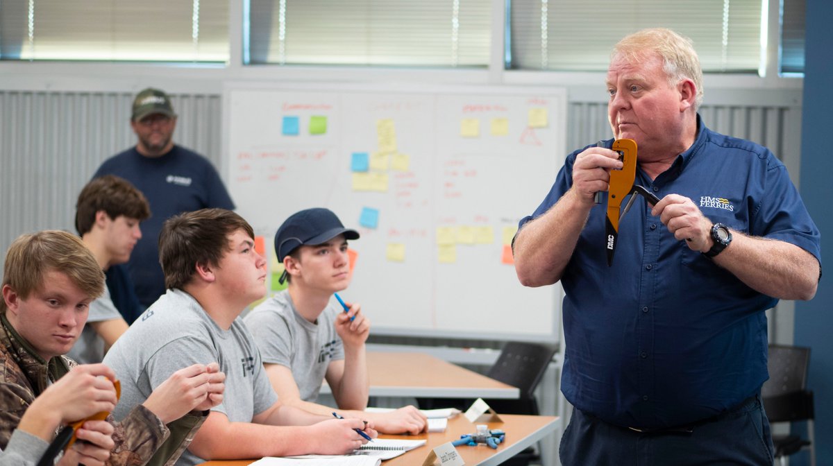FlightWorksAL's tweet photo. The #FlightPath9 students have been busy in classes learning about precision electrical termination and digital multimeter use! #aviation #aerospace #futureleaders #airbus #mobileal https://t.co/OnX2jNNhC0