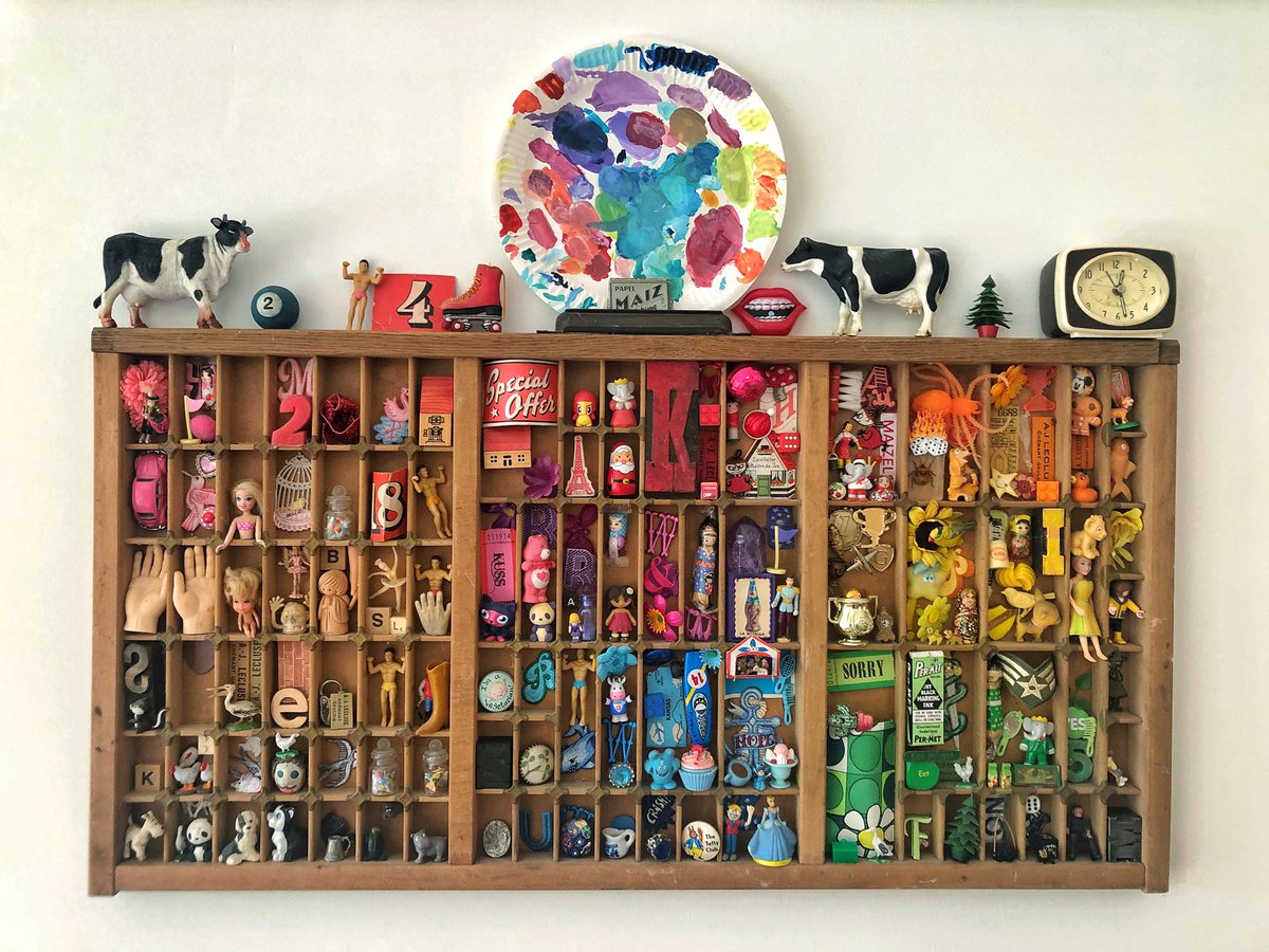 jenniemaizels's tweet image. My #Rainbow #PrintersTray has accumulated some weenie cows, I may even start collecting them. Although in actual real life I am REALLY scared of cows! Haha! 😱👀 🐄 🐄😂💕