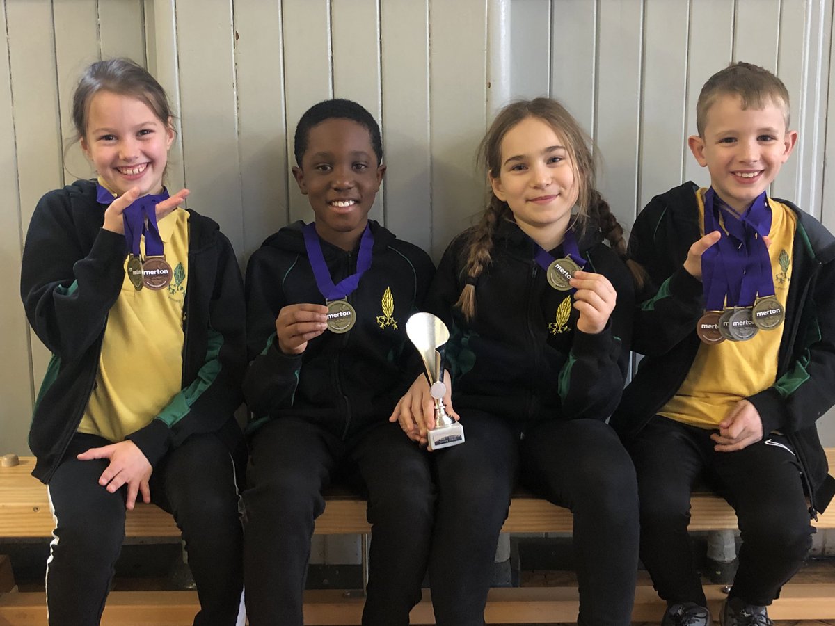 PoplarPrimary's tweet photo. Wow!! What a fantastic achievement. 🏆🥇1st place @MertonSSP key steps 2 gymnastics competition. New Poplar record. Not only that but 2 children won extra individual medals for their floor 🥈🏅, vault 🥉🥉and overall boy 🥈👏👏a special well done to Miss Wood 17 medals in 2weeks https://t.co/lysLjtoMJO