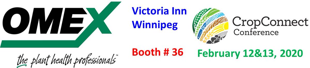 omexag's tweet photo. Join us next week (Feb 12&amp;13) @cropconnect in Winnipeg @ the Victoria Inn &amp; learn about how #OmexCanada can help you grow good &amp; healthy crops w/ a full yield potential. #TheFirst30Days #TheFinal30Days #StrongerStartFasterFinish #Primers #Starters #Foliars #CropConnect20 https://t.co/WdfdjOZ3eA