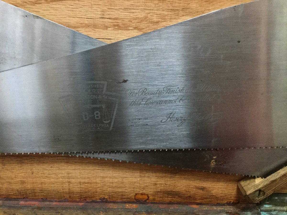 oldschooltools's tweet photo. Don’t you just love #oldtools #disston #saws https://t.co/2ehMPk6k9p