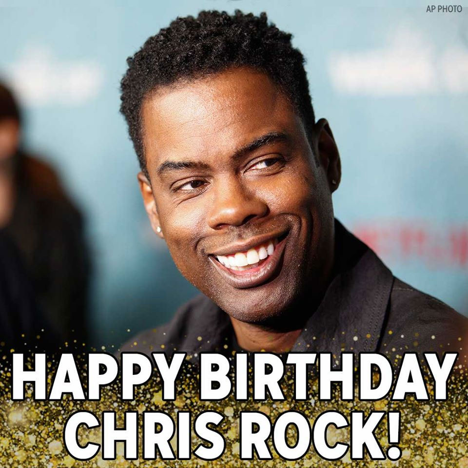 Happy birthday to comedian Chris Rock!   