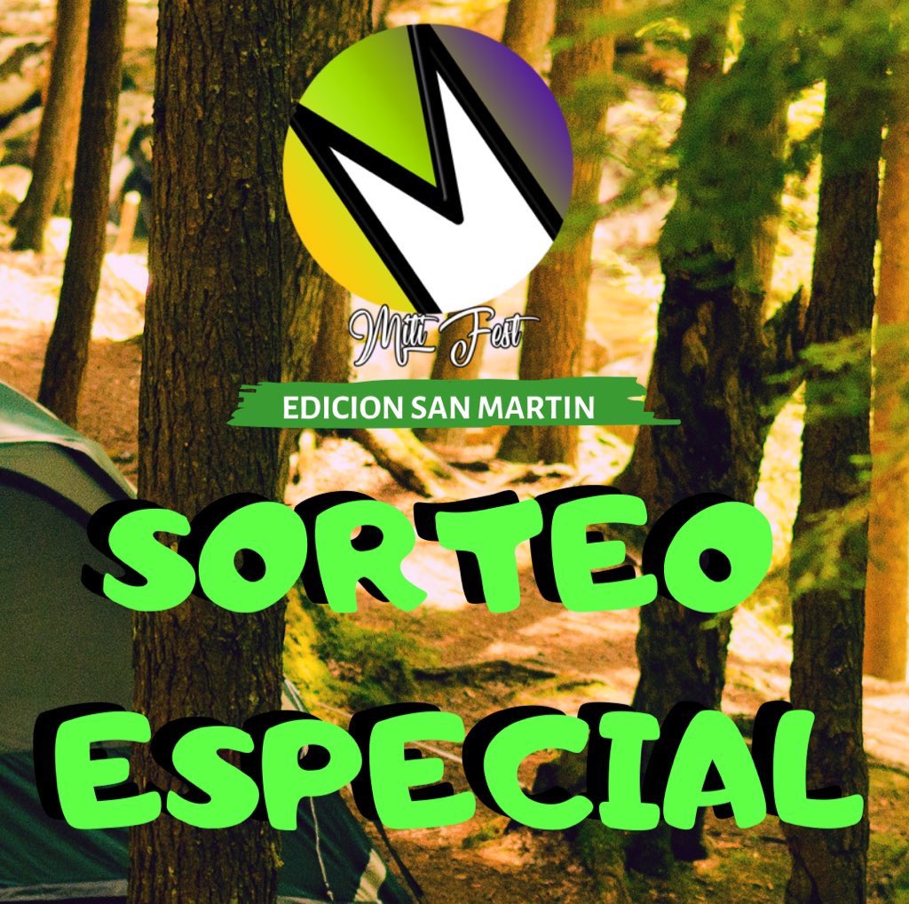 PablitoDJ_'s tweet photo. 🏕 VUELVE LA #MitiFest 🏕
Edicion San Martín 🌊
Se viene la MITI más fiestera 🎉 en el camping más fiestero 🏕
Estaremos sorteando las primeras entradas DOBLES y muchos premios más para vos y un amig@ ‼️
🏕 DALE RT + ult 4 de DOC
🏕 Etiqueta a tu amigo/a fiestero 🌟 https://t.co/VBQrMKvVkE