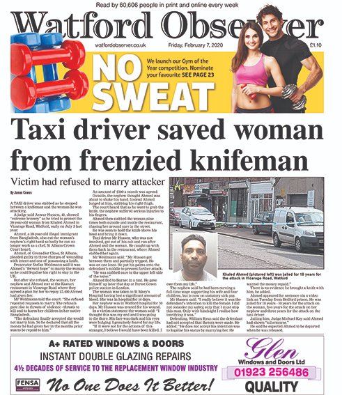 No Sweat - we launch our Gym of the Year competition. See this weeks Watford Observer to nominate your favourite.