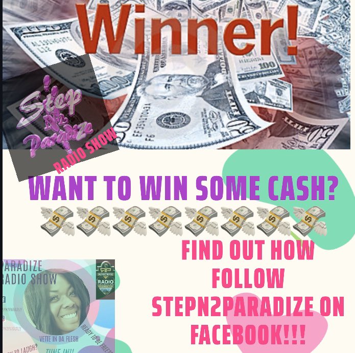 N2Paradize's tweet photo. GO FOLLOW #StepN2Paradize Radio Show on Facebook!! For Entry guidelines❣️❣️❣️

*Remember each competition you enter, you’ll automatically be qualified for the UPCOMING COMPETITIONS, FREE GIVEAWAYS,VIP TO UPCOMING EVENTS AND MORE❣️❣️🧚🏽💸💸

#RPEntRadio
https://t.co/1fOEe7nnLa https://t.co/sXT7mgkOpL