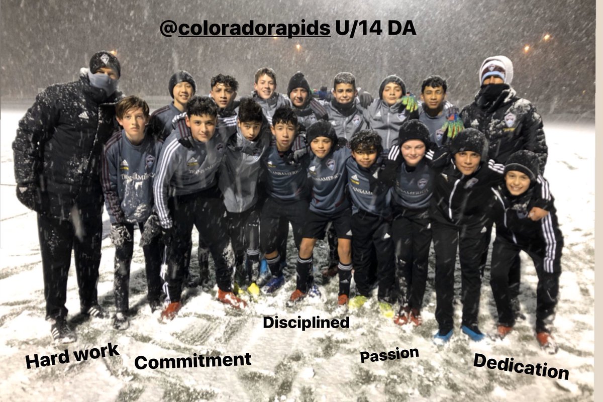 marcelobalboa17's tweet photo. Saw this quote this morning, SUCCESS IS NO ACCIDENT. It is hard work, commitment, dedication, determination, disciplined, learning, studying, sacrifice & most of all love of what you are doing. #snowpractice @ColoradoRapids @Burgundywave @RapidsAcademy @ussoccer_da @wearecosoccer https://t.co/4BIFHky3v7