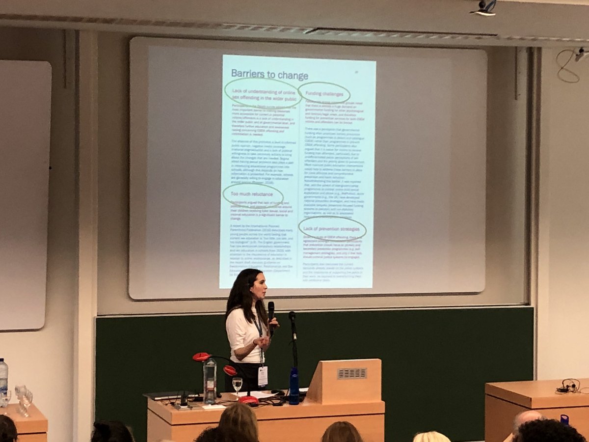 ross_bartels's tweet image. Final keynote of #atc2020 conference is by Dr @HlMerdian on #desistance from online sexual offending! Four main barriers to change = lack of public understanding; lack of funding; reluctance; &amp;amp; lack of prevention strategies. @ATSA_NL @online_PROTECT @PsychLincoln