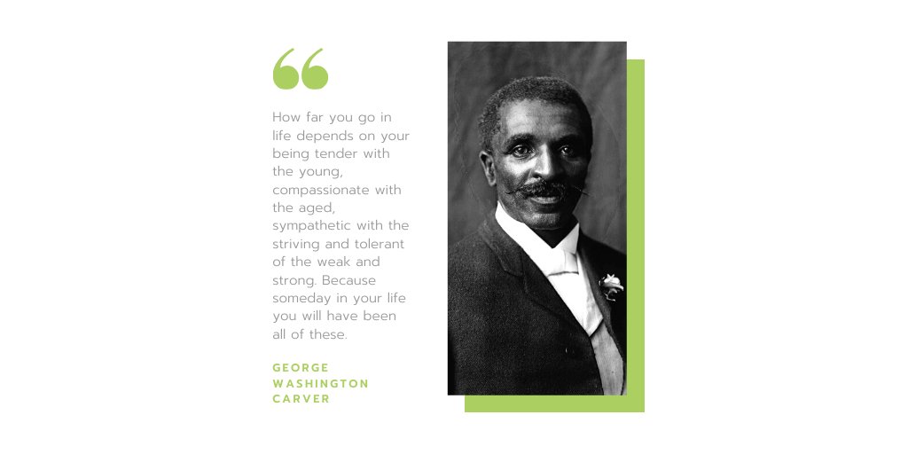 LifeOCharacter's tweet photo. George Washington Carver (c. 1864-1943) was an American scientist and inventor. Born to enslaved parents in Missouri, he devoted himself to education and research and became a prominent botanist. https://t.co/GNHu7QT80S