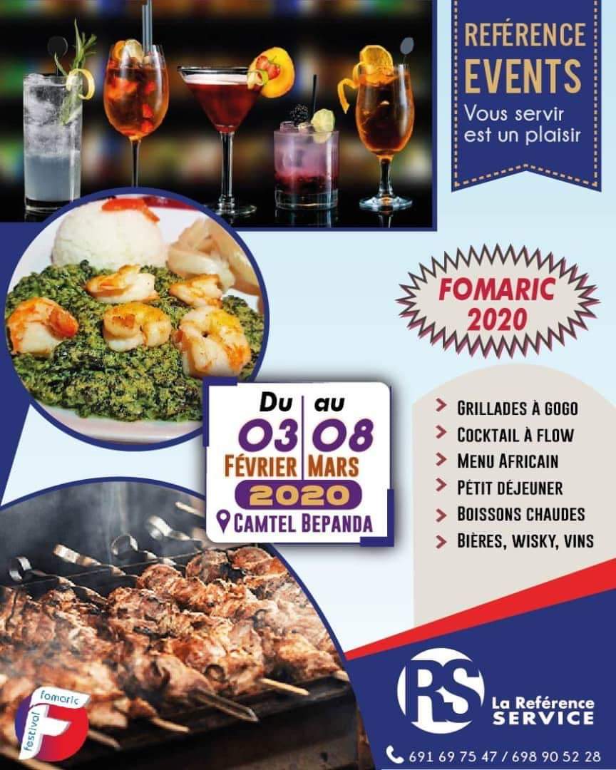 🔘 Autre🚩 FOMARIC 2020
📅 03.02.2020 au 08.03.2020
👉 Camtel - Bepanda
📞 691 697 547
#DlaYdeOut #Douala