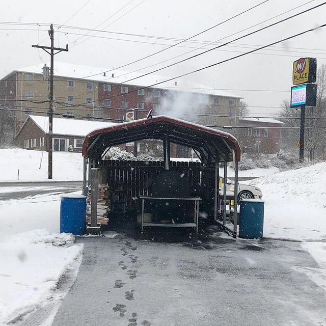 friesandslaw's tweet photo. No snow days for BBQ. We’re rocking and rolling ready for lunch and dinner today! https://t.co/dJxsrZ2oyB