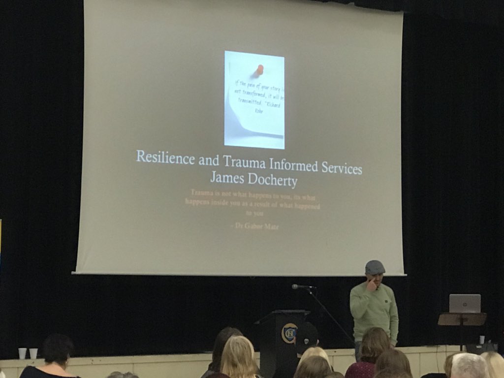 RobPurdon2's tweet photo. Resilience Hub speaker James Docherty. Violence Reduction Unit. Highlight the impact of Toxic Stress on childhood development https://t.co/1ncPiZ14BG