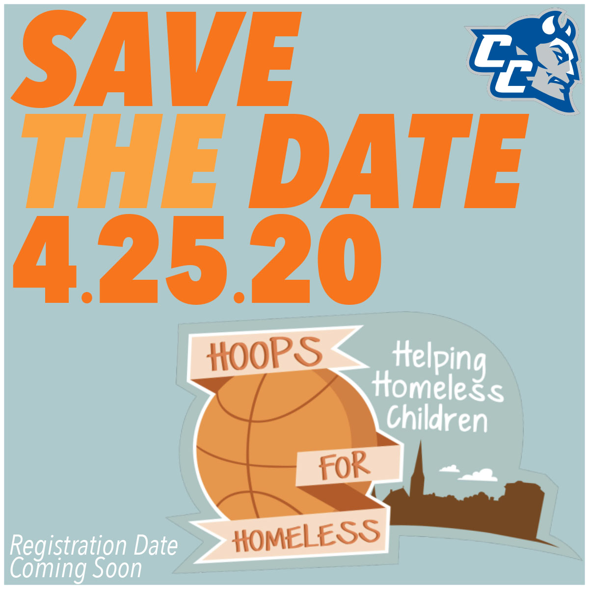CCSUCE's tweet photo. #HoopsforHomeless is April 25th! Save the date! Make sure you're following us to stay updated!๐๐ #GetInvolved #CCSU https://t.co/vzn4Nn0qKF