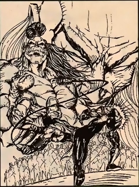 MelquiCurty's tweet photo. sketch made by the artist patrick rolo that originated the cover of issue 4 of the comic book of "mortal kombat: blood & thunder" published by malibu comics in the 90s.
#patrickrolo
#mortalkombatcomics https://t.co/tycoJQAEZI