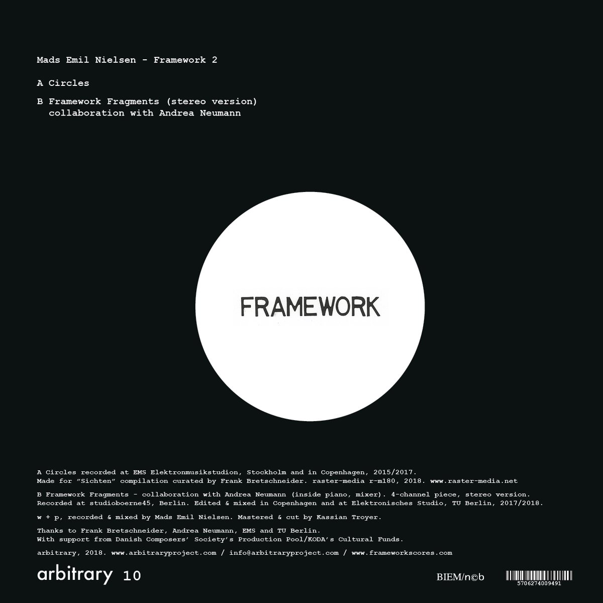arbitrary_cph's tweet photo. arbitrary10, released today
@madsemilnielsen + V.A.: Framework 2
with #AndreaNeumann, #JanJelinek and @hidekiumezawa
2x10" mst & cut by @kassiantroyer + DL & fold-out insert, available via @anostnet: https://t.co/aunr6bvbu9
https://t.co/VbrJ3T0tlF
https://t.co/zLihqMM5AP https://t.co/4xdBSmZ3sw