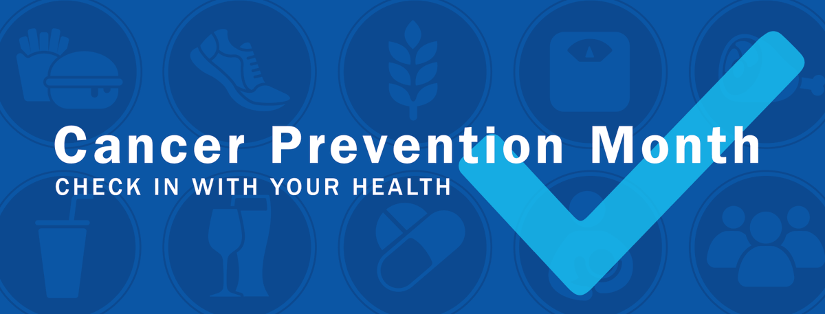 MCRUD's tweet photo. February is #CancerPrevention Month! We’ve teamed up with @aicrtweets ​to raise awareness of cancer risk factors and encourage you to check in with your health. https://t.co/utKN0CAlrD