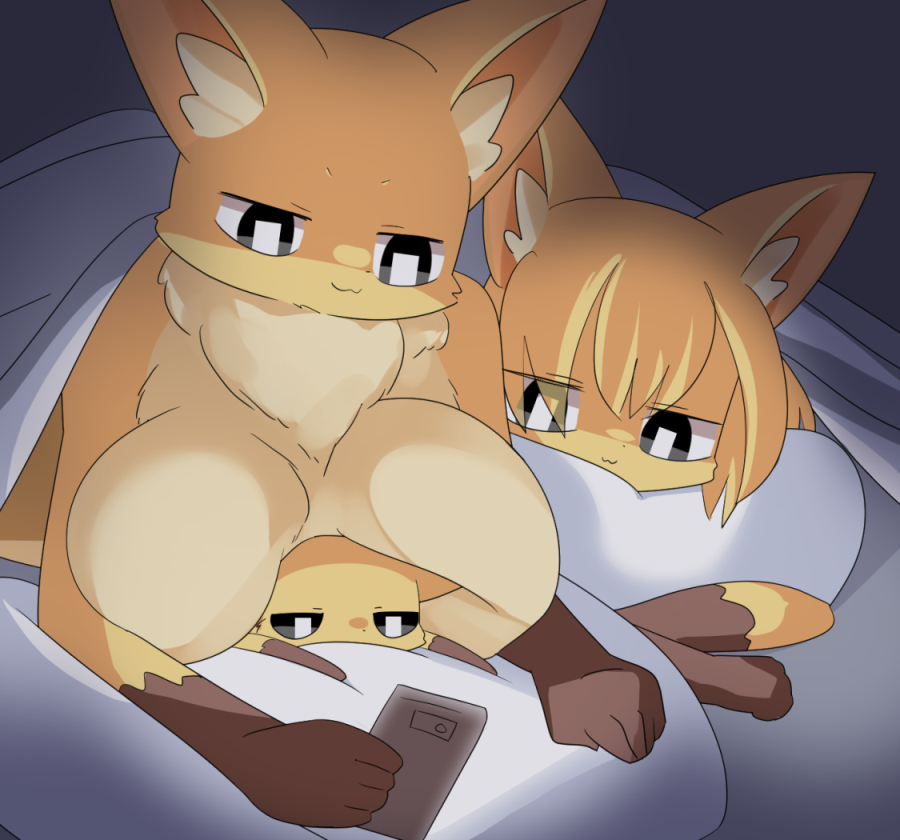 寒くなってきたのでみんなといっしょに寝ます 