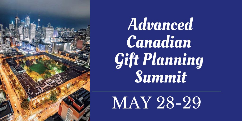 “A very high-level gathering of the best minds, with sessions that address current issues and trends.  If you are in the gift planning industry, the CAGP Advanced (Summit) is a MUST attend.”  bit.ly/2NHKYi2